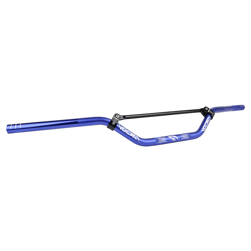 Guidon Voca Racing 50 A BOITE CROSS ALU T6 DIAM 22,2mm L805mm H94mm BLEU